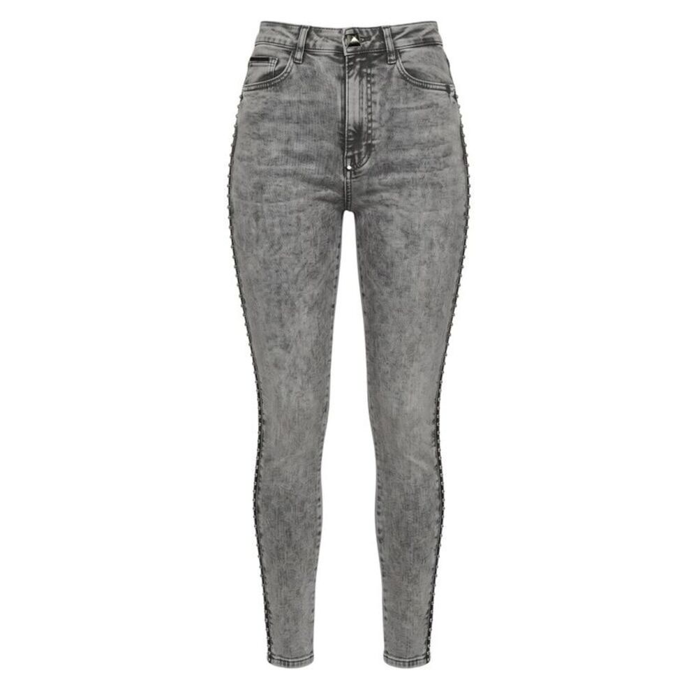 Philipp Plein Grey Cotton Women Women's Pants